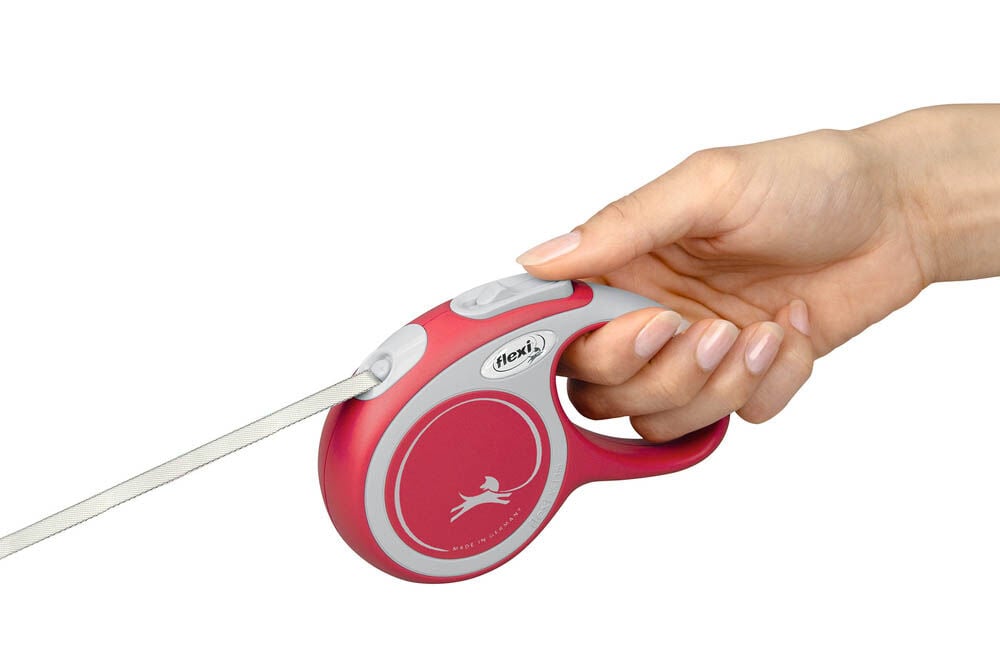 Flexi Rollijn - Hondenriem New comfort Tape - Hondenriem - rood - XS - 300 cm - 300 cm