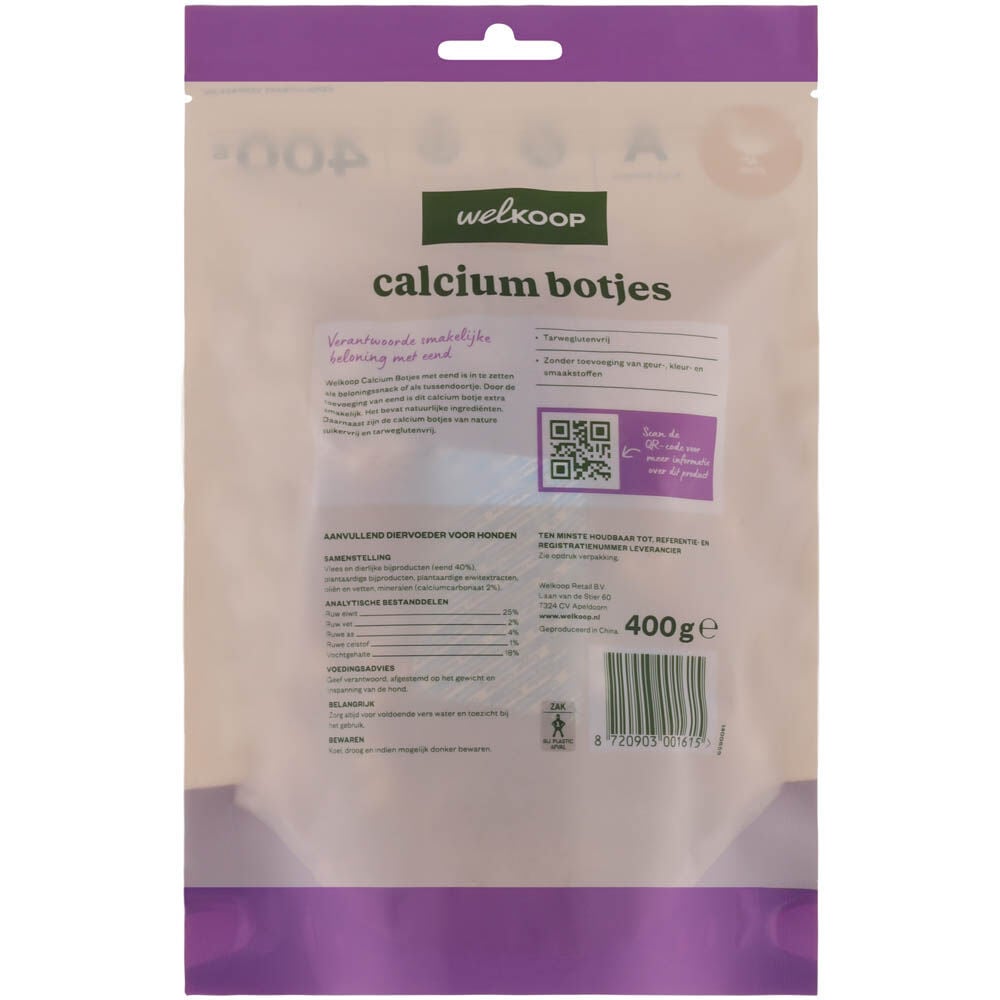 Welkoop - Calcium Botjes - 400 Gram - eend