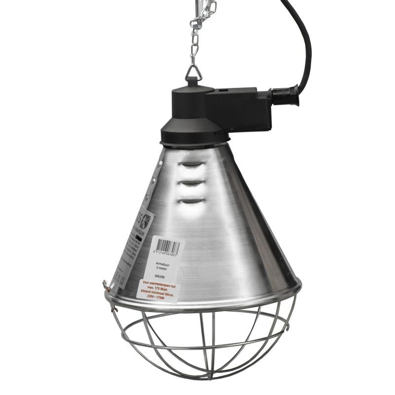 Amos Armatuur voor Warmtelamp - Zilver - 20.8x20.8x33 cm - 175 W Amos Armatuur voor Warmtelamp - Zilver - 20.8x20.8x33 cm - 175 W