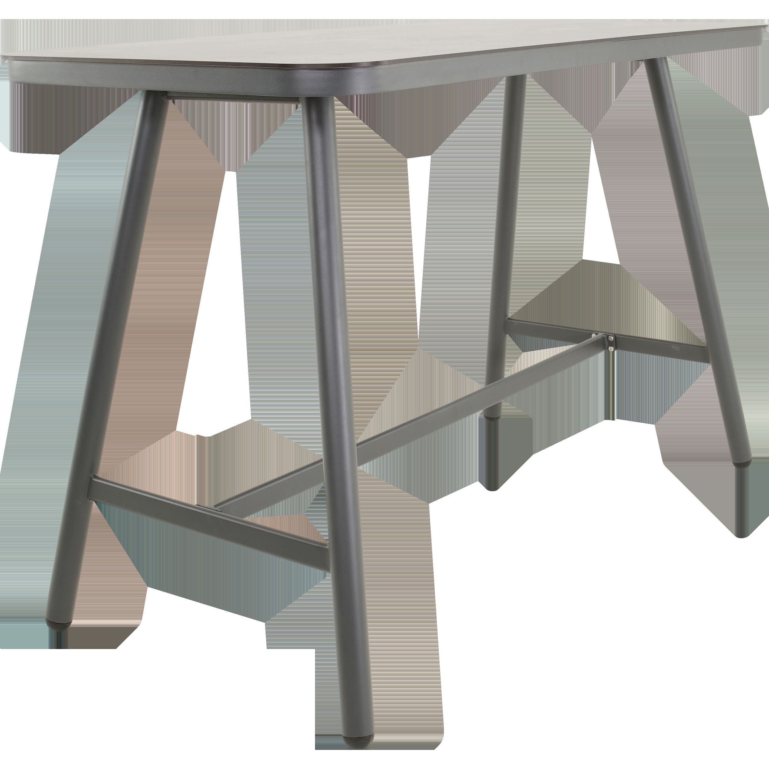 Lesli Living Milazzo - Bartafel - Antraciet - 100x75x150 cm Lesli Living Milazzo - Bartafel - Antraciet - 100x75x150 cm