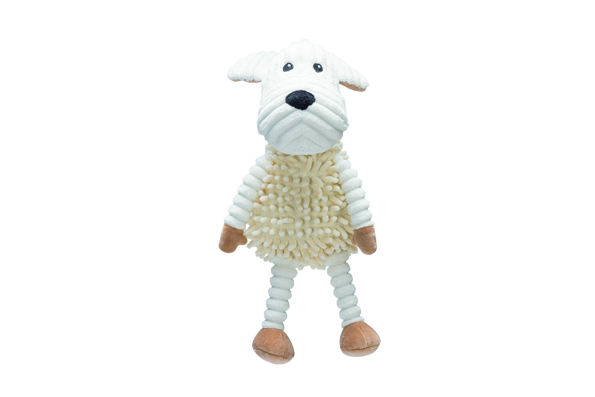 Beeztees Eco Muis Onne - Knuffel - Hondenspeelgoed - beige