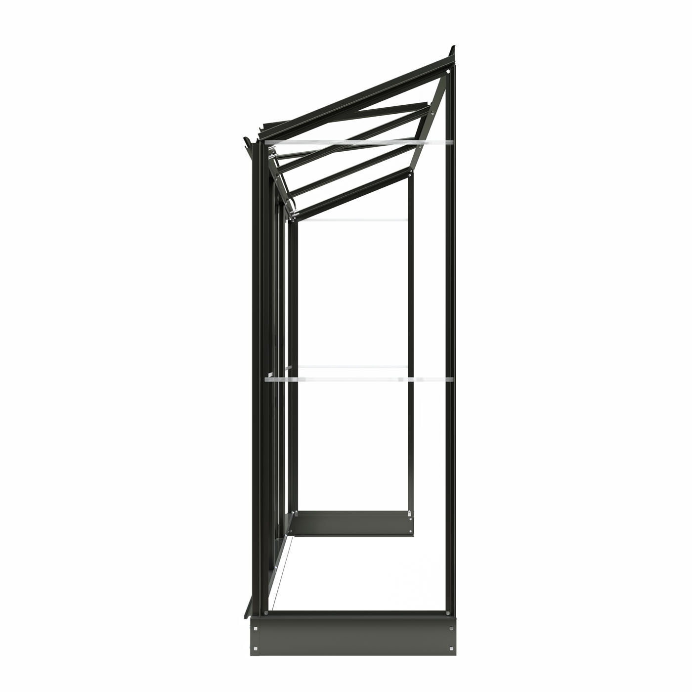 Royal Well Emma II - Muurkas - Groengrijs - 194x194x69 cm - Veiligheidsglas