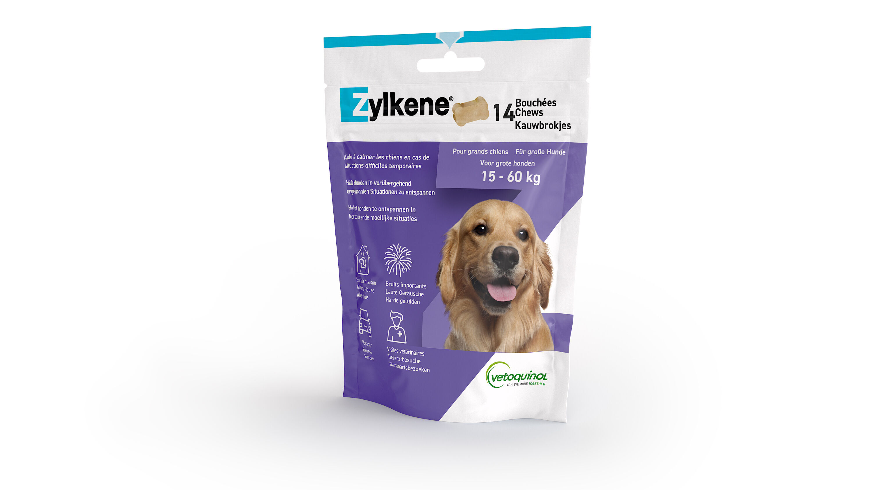 Zylkene Kauwbrokjes - Honden <10kg - Anti stressmiddel Hond Zylkene Kauwbrokjes - Honden <10kg - Anti stressmiddel Hond