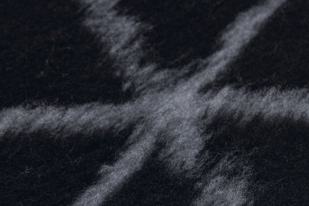 Designed by Lotte Qub eco- vetbed - zwart/grijs - 3x44x62 cm - S