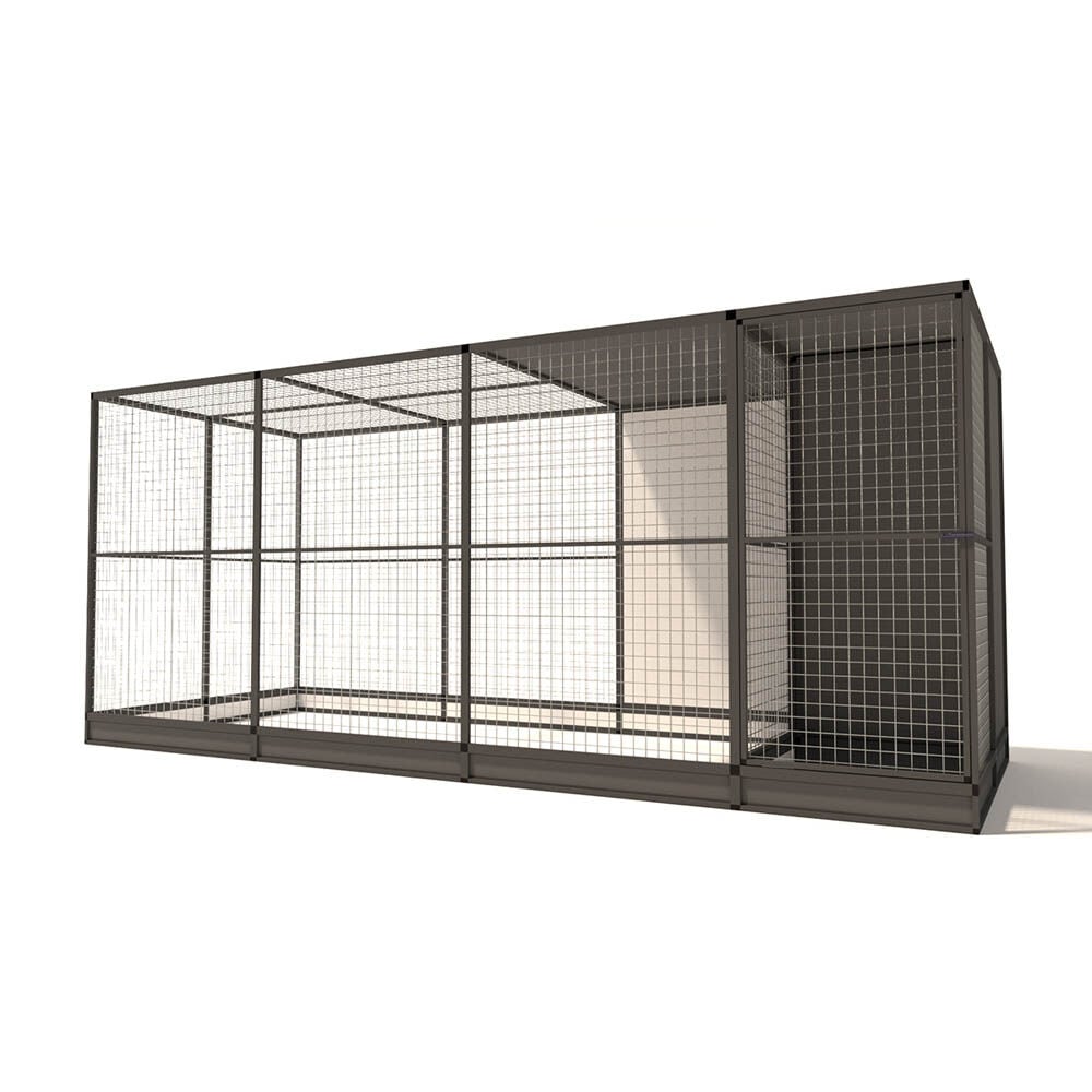 Glorenza Evi - Kattenren - Antraciet - 193x176x449 cm Glorenza Evi - Kattenren - Antraciet - 193x176x449 cm