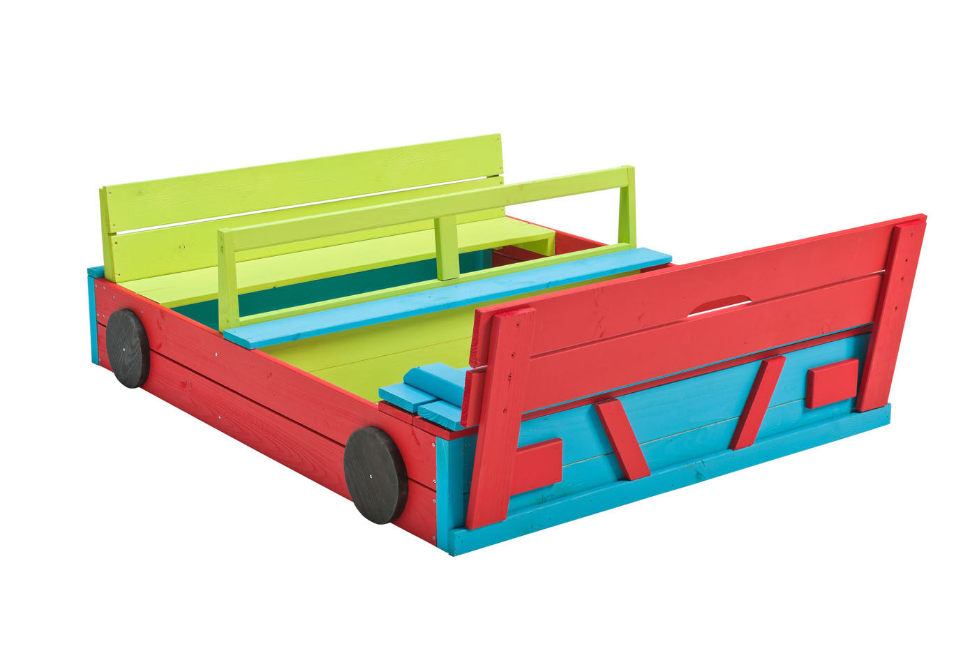 Swing King Auto - Zandbak - Geïmpregneerd fsc hout