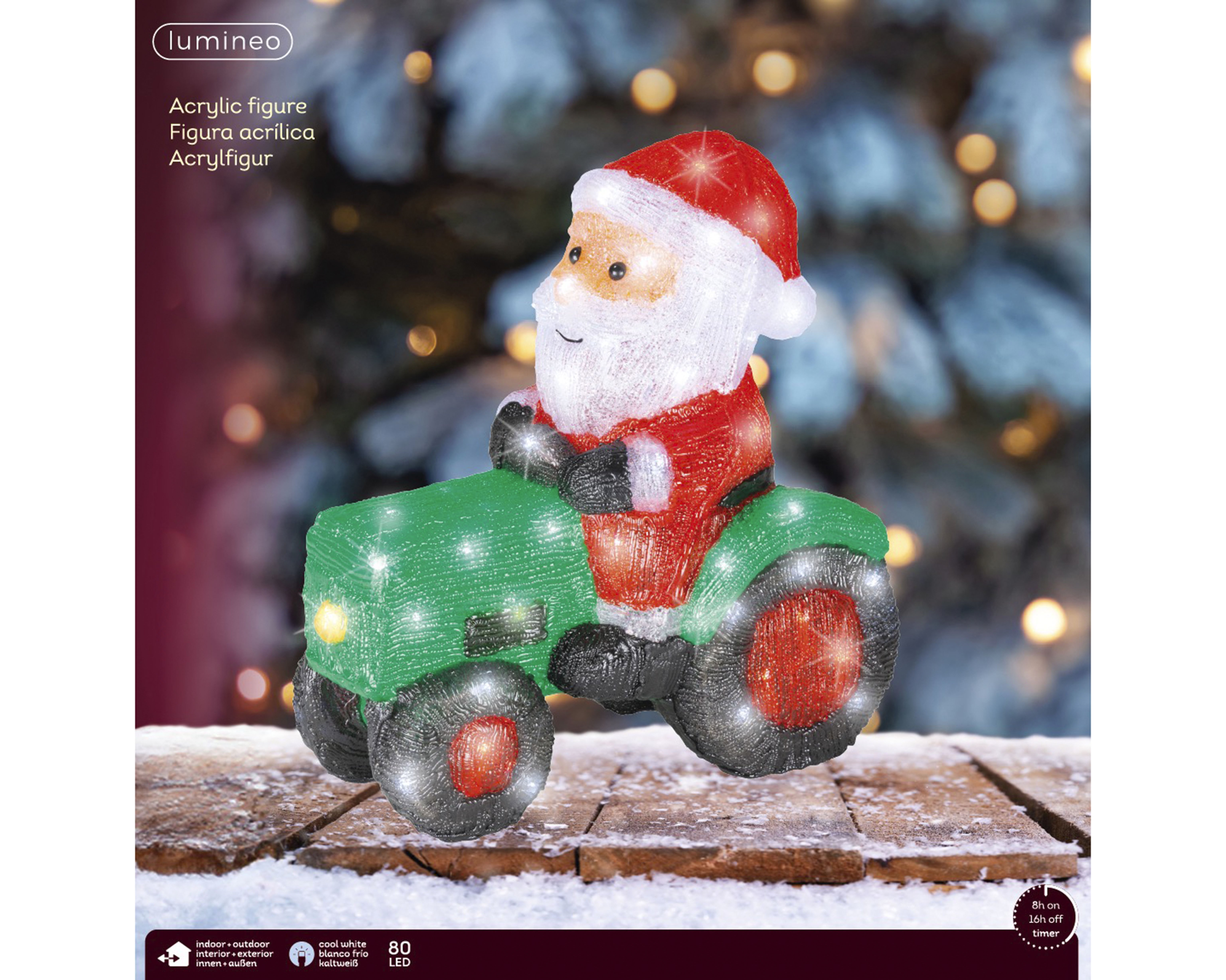 Lumineo LED Tractor - Kerstverlichting Lumineo LED Tractor - Kerstverlichting