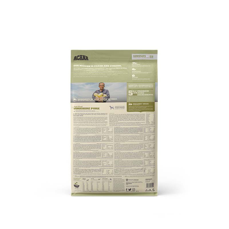 Acana Singles Yorkshire - Hondenvoer - 2 Kilogram - vlees