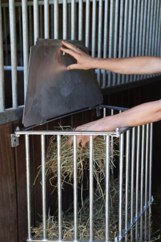 Kerbl Voederbesprarend - Hooiruif - Grijs - 41x114x81 cm