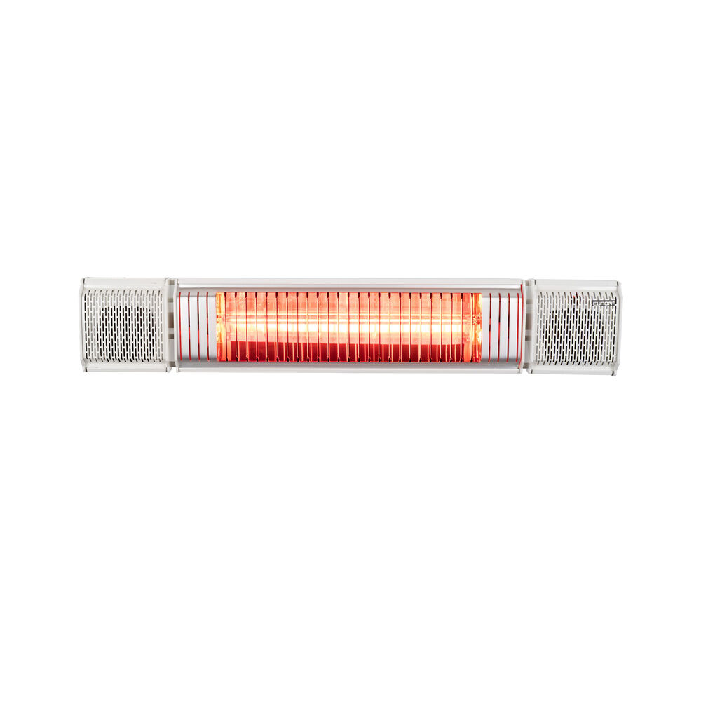 Eurom Heat and Beat - Terrasverwarmer - Wit - 2000 W Eurom Heat and Beat - Terrasverwarmer - Wit - 2000 W