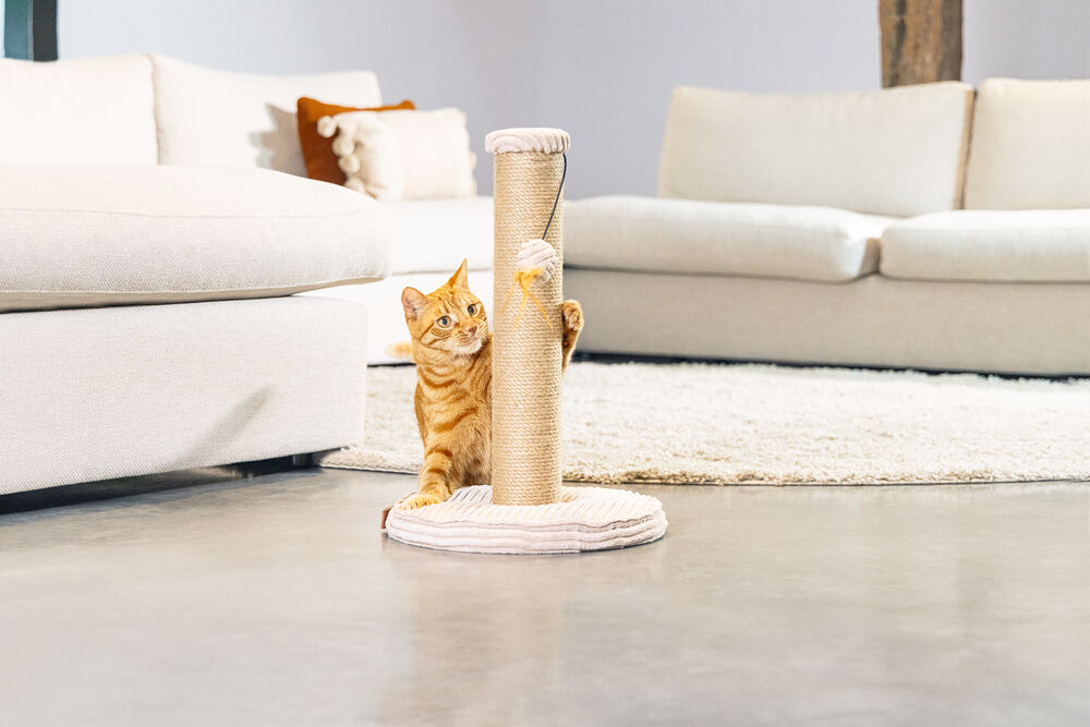 Designed by Lotte Ribbed - Krabpaal - Roze - 51x35x35 cm