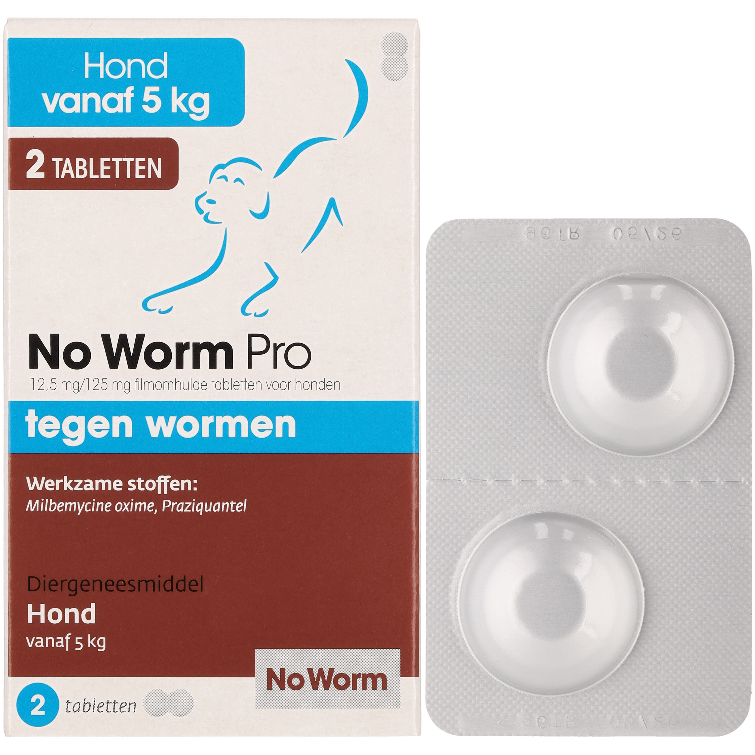 No worm Pro Hond - Ontworming - 2 Stuks - L