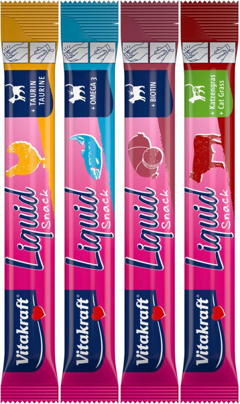 Vitakraft Liquid Snack - Kattensnack - 48 stuks - 15 Gram - zalm