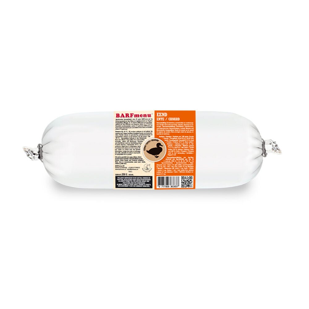BARFmenu - Kattenvoer - 250 Gram - eend BARFmenu - Kattenvoer - 250 Gram - eend