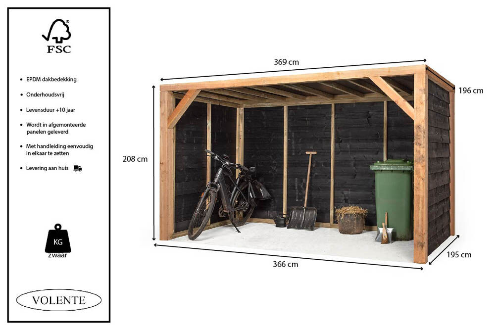 Volente Levi - Tuinberging - 208x196x369 cm