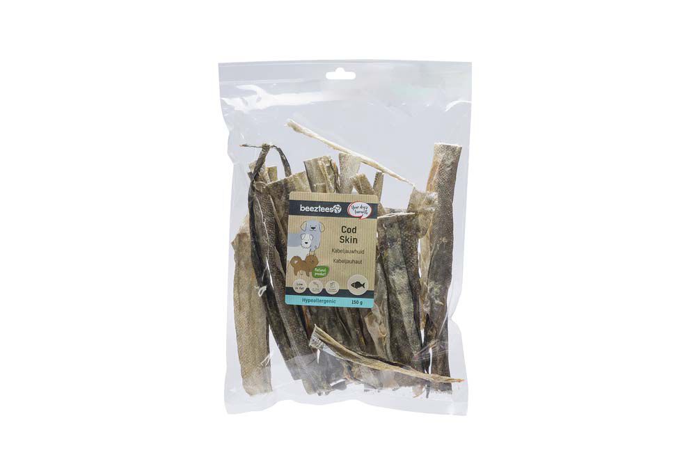 Beeztees Kabeljauwhuid - Hondensnack - 150 Gram - kabeljauw Beeztees Kabeljauwhuid - Hondensnack - 150 Gram - kabeljauw