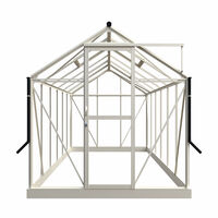 Royal Well Mary IV - Tuinkas - Wit - 241x212x425 cm - Veiligheidsglas