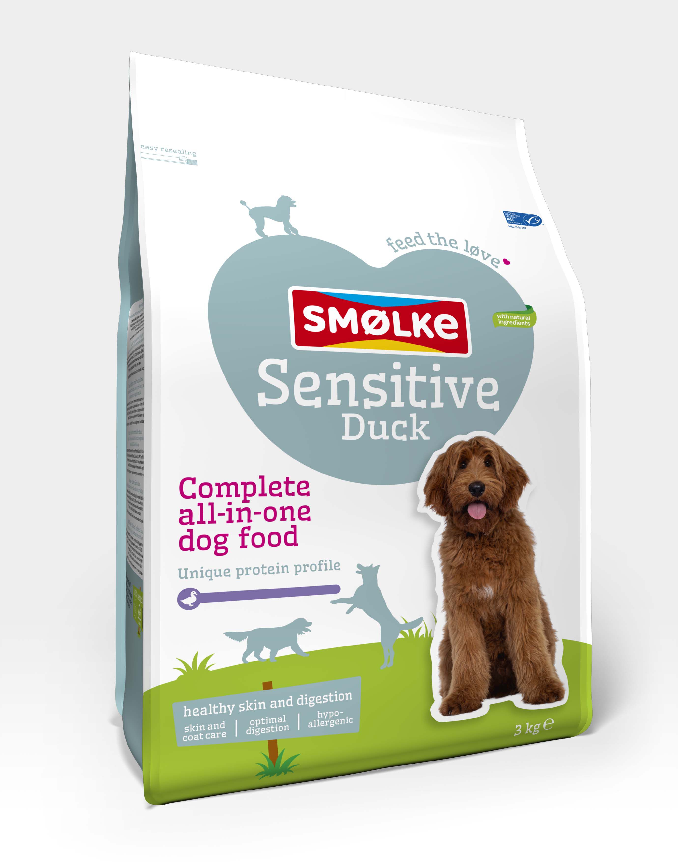 Smölke Sensitive - Hondenvoer - 3 Kilogram - eend Smölke Sensitive - Hondenvoer - 3 Kilogram - eend