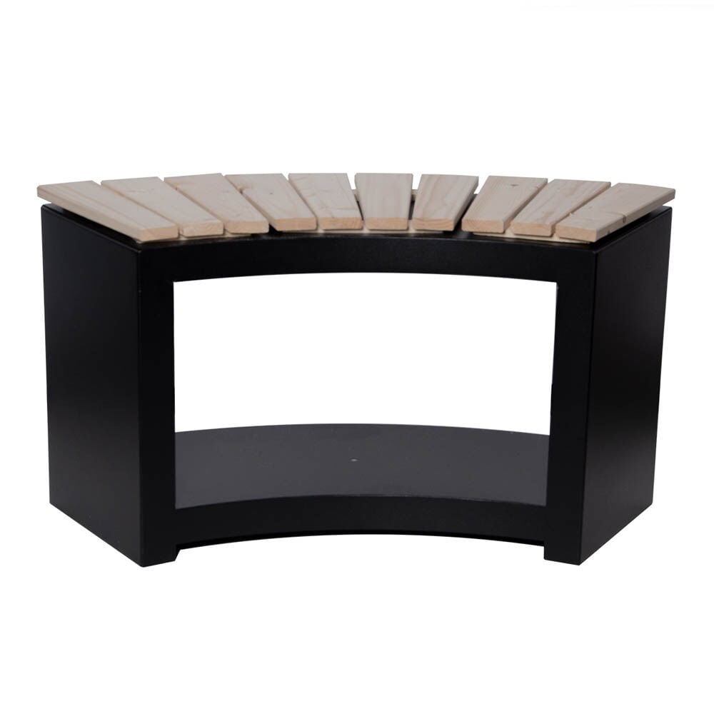 Fancy Flames - Houtopslag - Gebogen bank