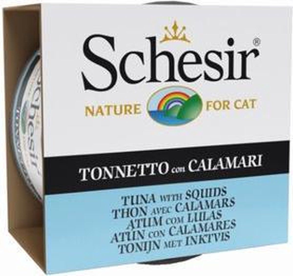 Schesir - Kattenvoer - 85 Gram - inktvis, tonijn Schesir - Kattenvoer - 85 Gram - inktvis, tonijn