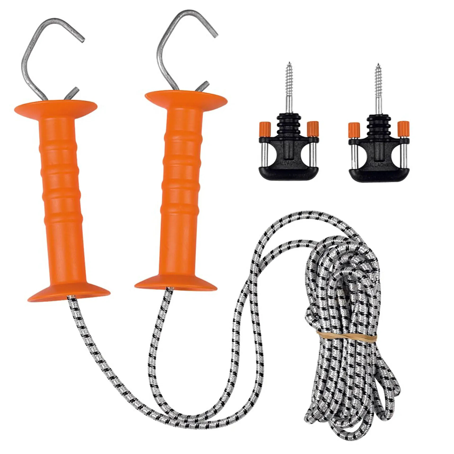Gallagher Doorgangsset elastisch Cord L - 26 cm - 6.5 Meter - Zwart / oranje - 18 cm Gallagher Doorgangsset elastisch Cord L - 26 cm - 6.5 Meter - Zwart / oranje - 18 cm