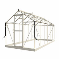 Royal Well Mary IV - Tuinkas - Wit - 241x212x425 cm - Veiligheidsglas