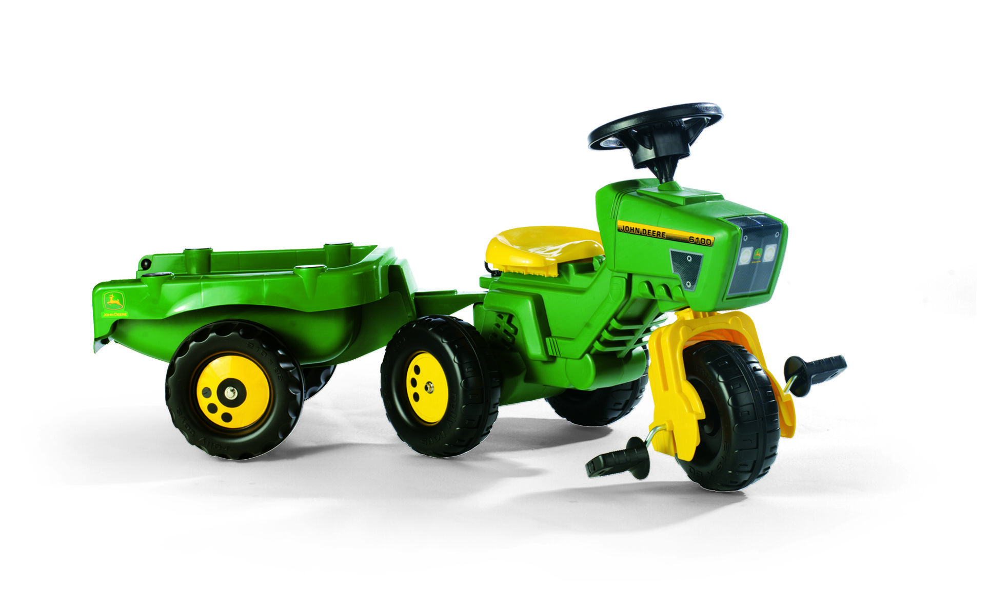 Rolly toys Trac John Deere + aanhanger - Tractoren