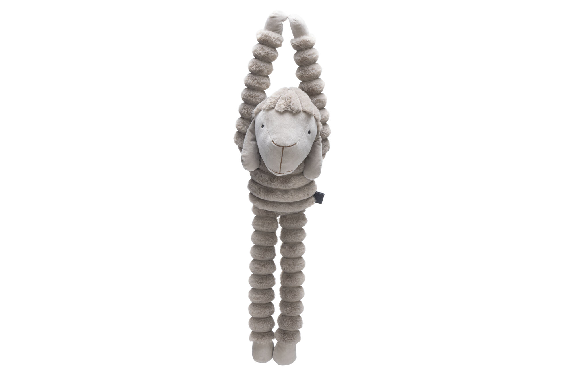 Designed by Lotte Reza Hang Schaap - Pluche Knuffel - Hondenspeelgoed - Beige - 18x80x15 cm