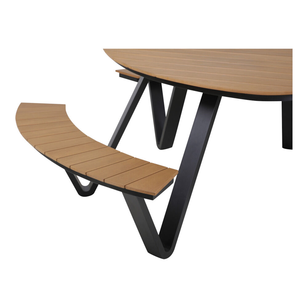 Lesli Living Arezzo - Picknickset - Teaklook - 1x24.5x1 cm