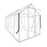 Royal Well Kate IV Full Options - Tuinkas - Wit - 217x192x375 cm - Veiligheidsglas