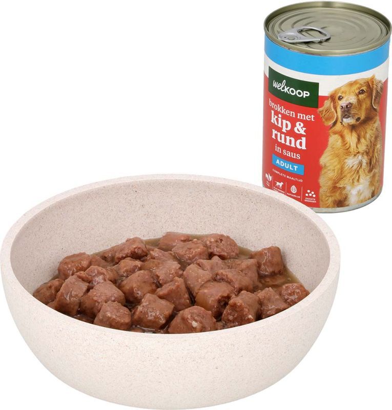 Welkoop Brokken in gelei - Hondenvoer - 400 Gram - Rund/Kip