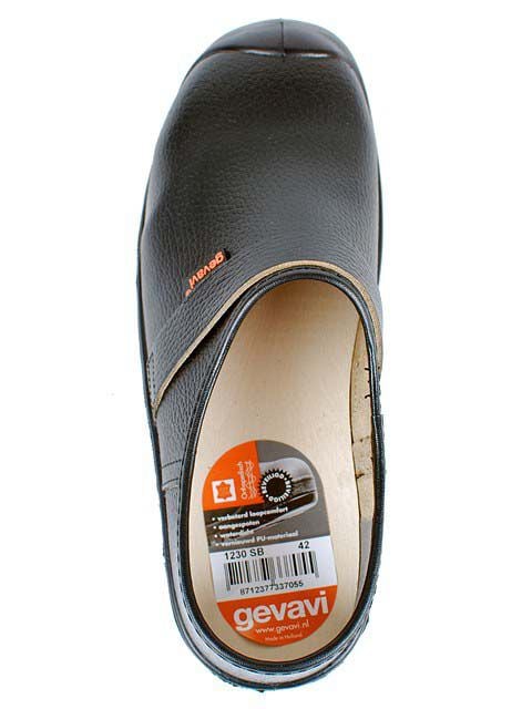 Gevavi 1230 - Werkklompen - Zwart - 38