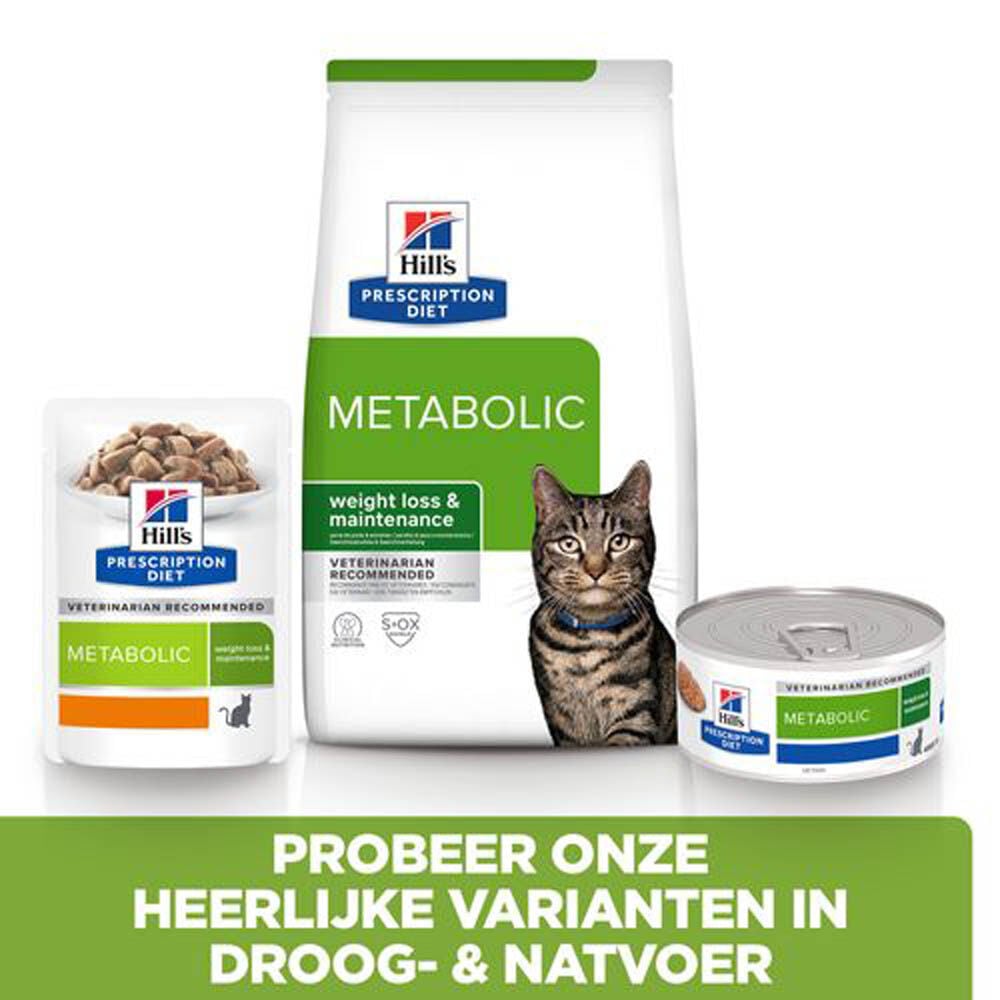 Hill's Prescription Diet Metabolic - Kattenvoer - 3000 Gram - kip