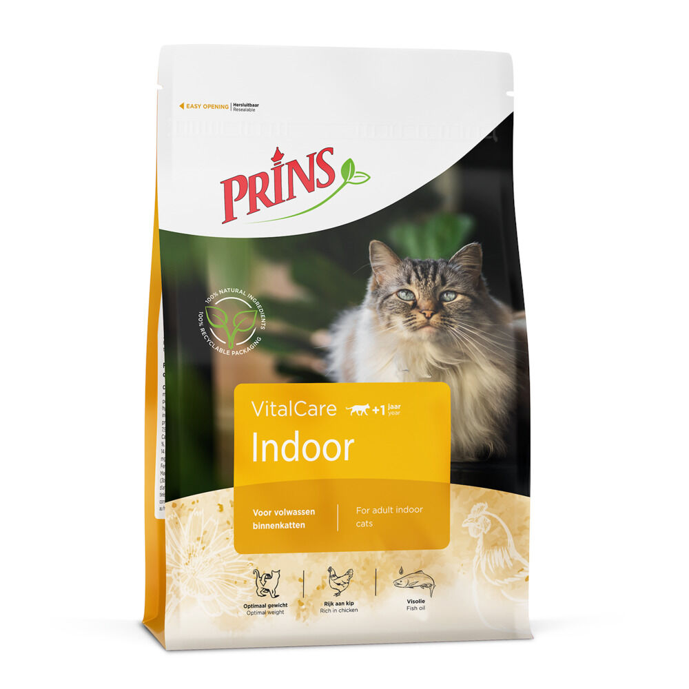 Prins VitalCare Indoor - Kattenvoer - 10 Kilogram - gevogelte