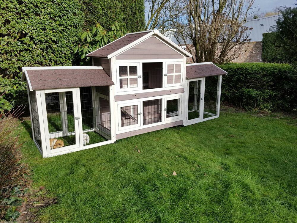 Konijnenhok Sisi met 2 rennen