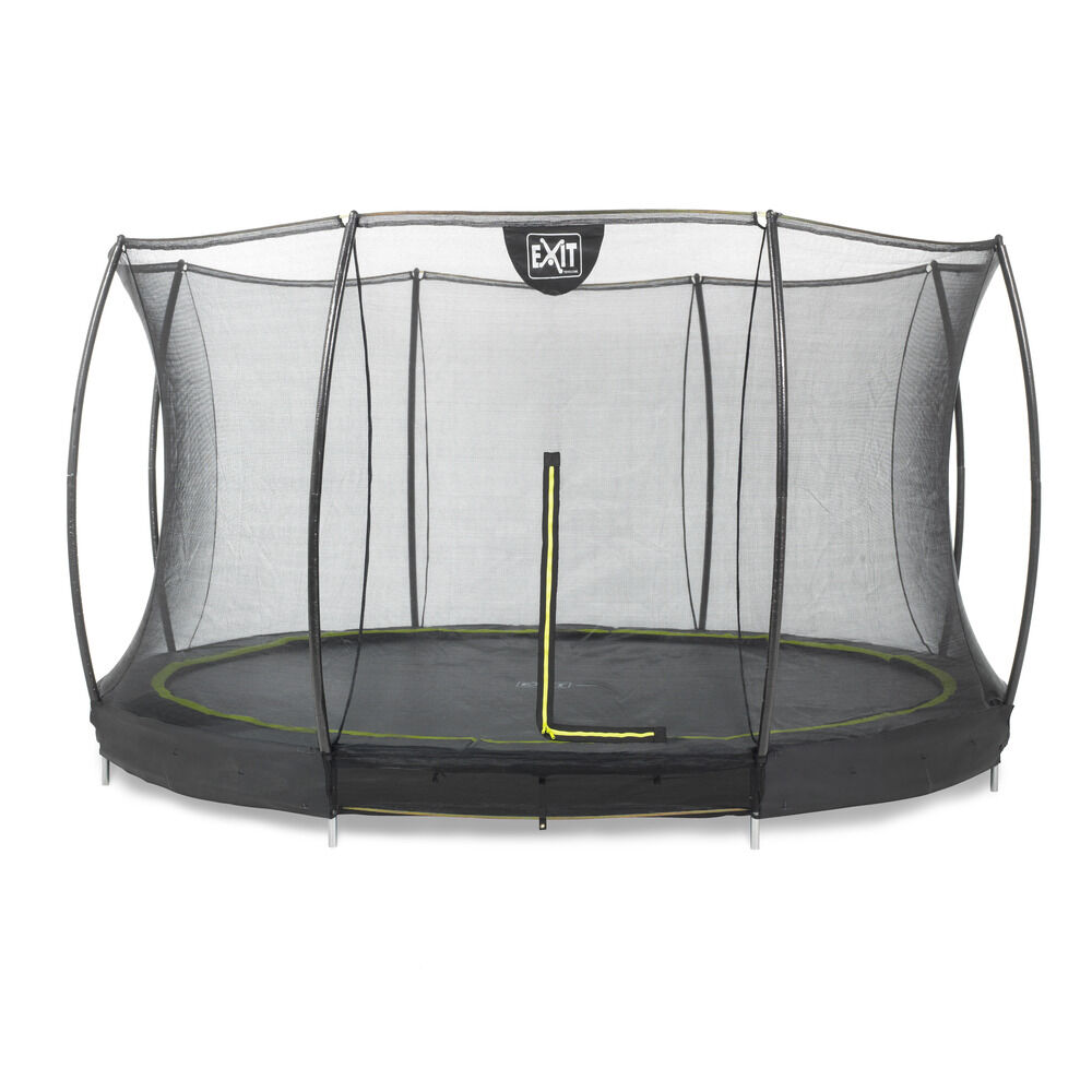 EXIT Silhouette Inground met Net - Trampoline - Zwart - 366 cm