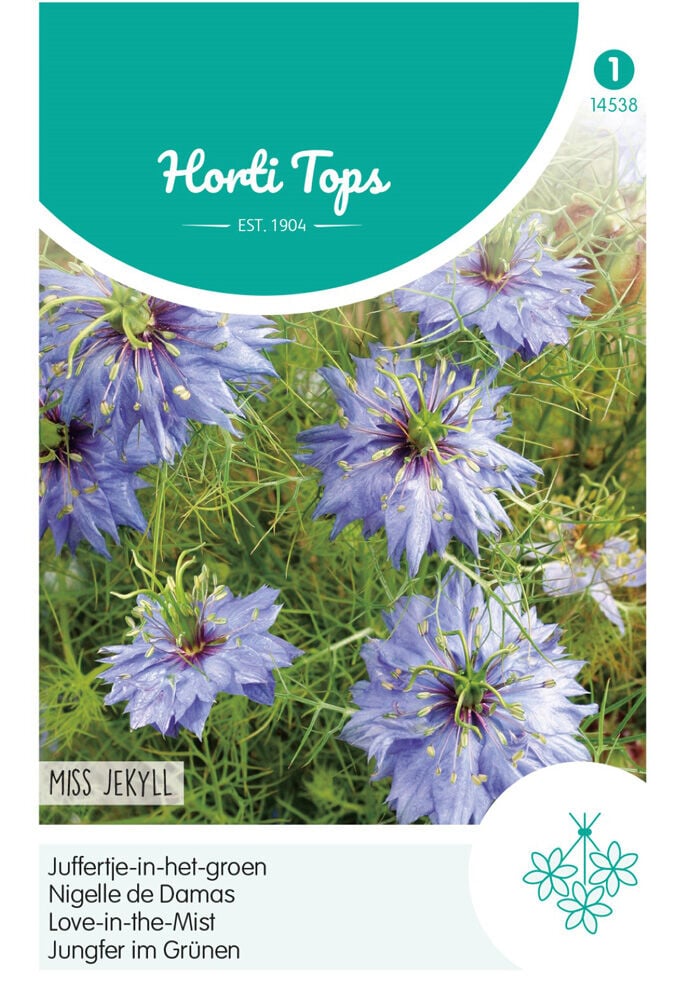 Hortitops Juffertje-in-t-groen ms Jekyll - Bloemzaden Hortitops Juffertje-in-t-groen ms Jekyll - Bloemzaden