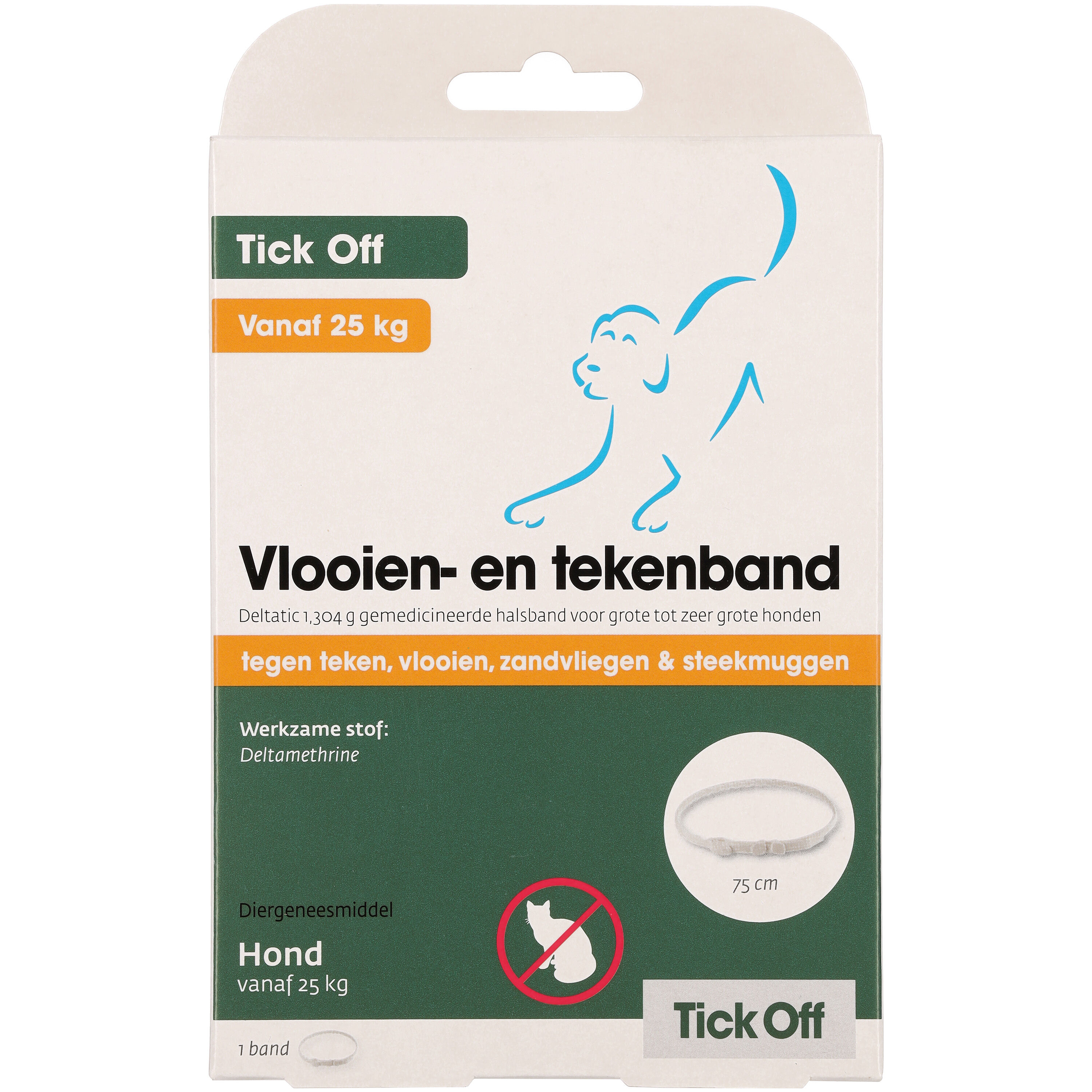 Tick off - Anti Vlooien en Tekenband Hond - M/L Tick off - Anti Vlooien en Tekenband Hond - M/L