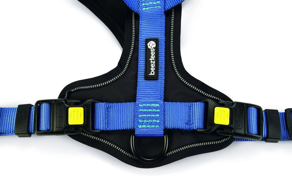 Beeztees Premium Parinca - Y-tuig Hond - blauw - 84 tot 100 cm