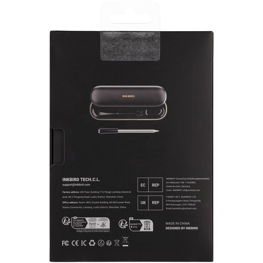 Inkbird INT-11P-B - Bluetooth BBQ Thermometer - Zwart