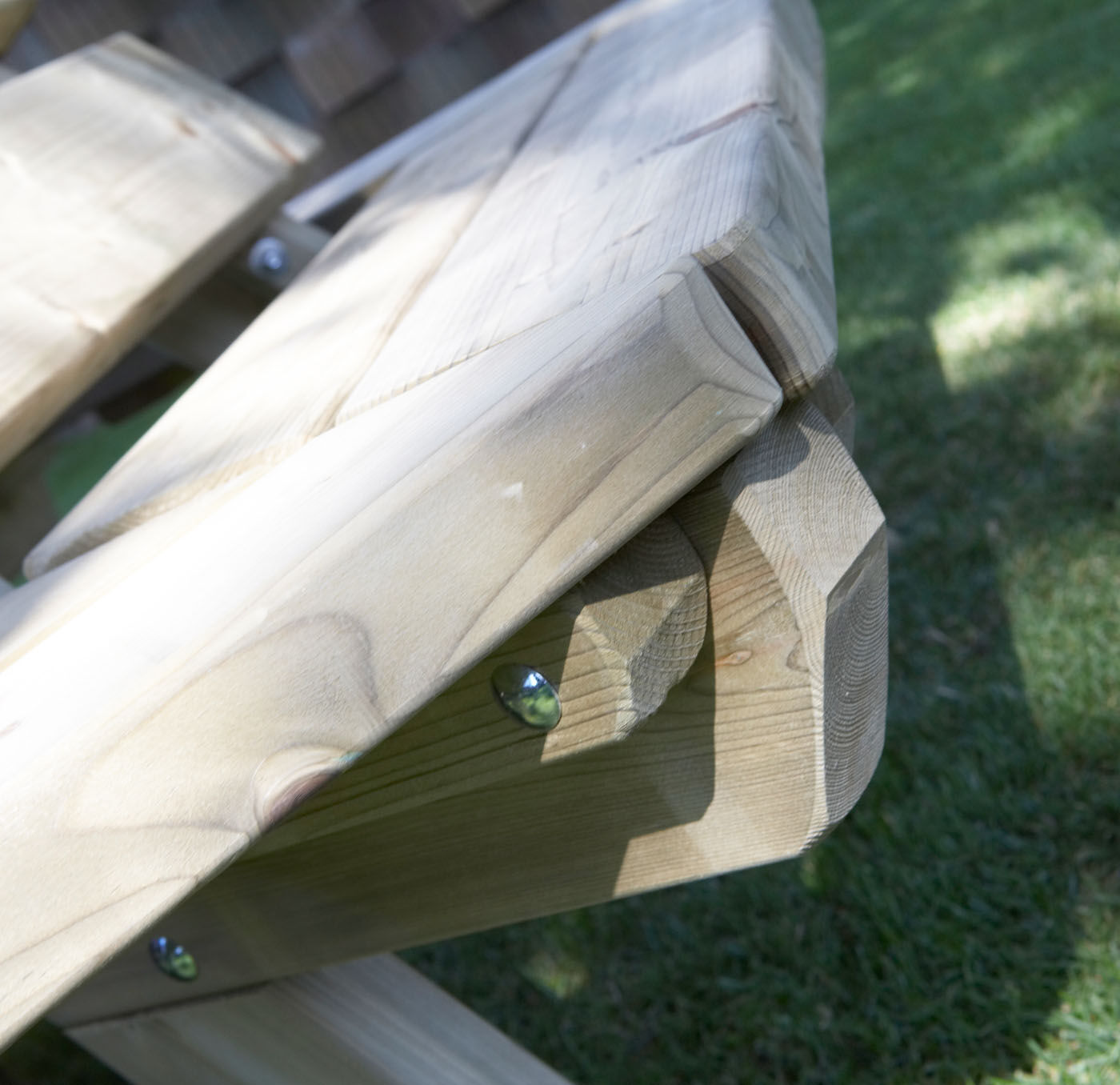 Talen Buitenmeubelen - Boombank - Bruin - 98x225x225 cm