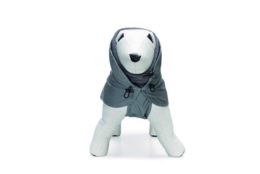 Beeztees Caro reflecterend - Honden regenjas - grijs - M/L