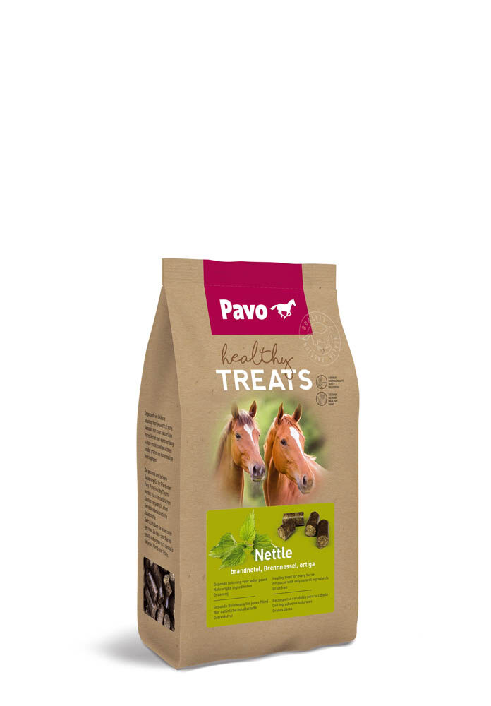 Pavo Healthy Treats - Paardensnoepjes - 1 Kilogram - Brandnetel Pavo Healthy Treats - Paardensnoepjes - 1 Kilogram - Brandnetel