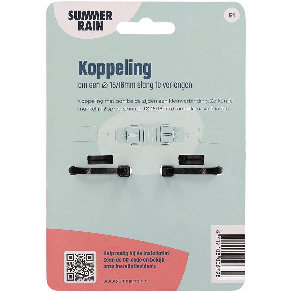SummerRain - Slangkoppeling - 16 mm
