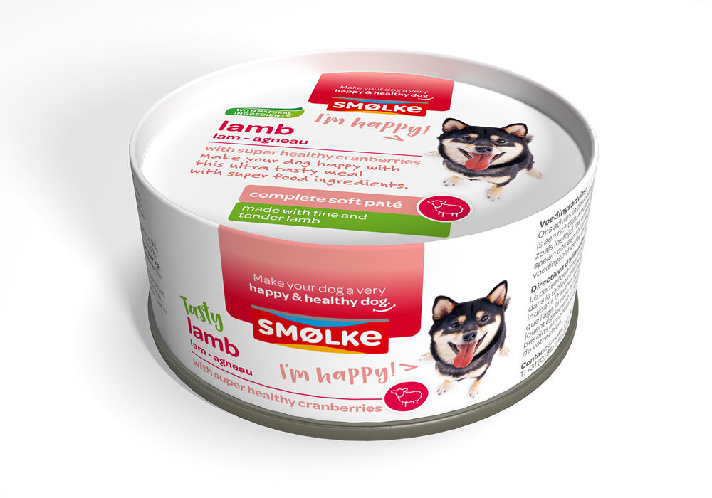 Smolke Complet Soft Paté - Hondenvoer - 125 Gram - lam Smolke Complet Soft Paté - Hondenvoer - 125 Gram - lam