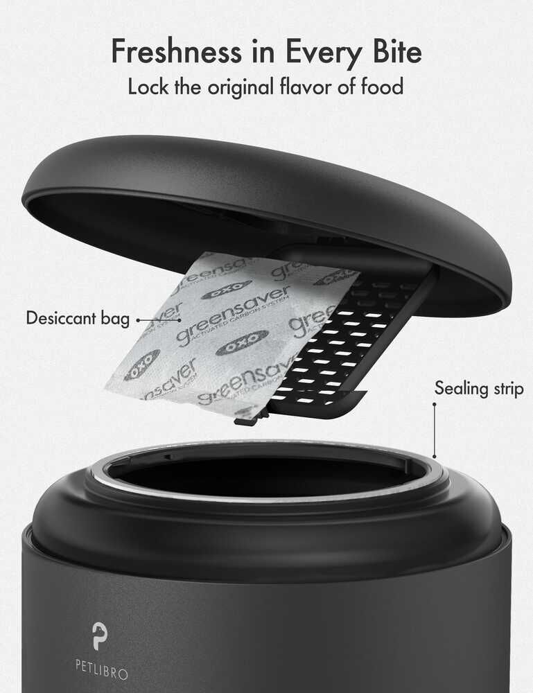 PETLIBRO Granary Duo - Automatische kattenvoerbak - Zwart - 26x36x36 cm