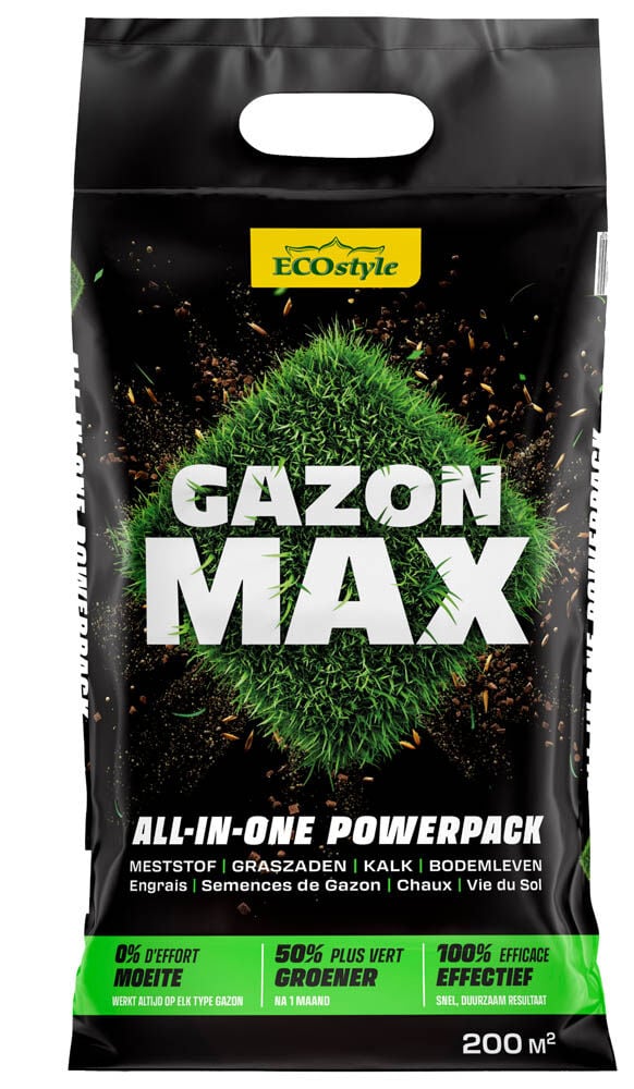 ECOstyle GazonMax - Gazonmest - 200 m2 - 10 Kilogram ECOstyle GazonMax - Gazonmest - 200 m2 - 10 Kilogram