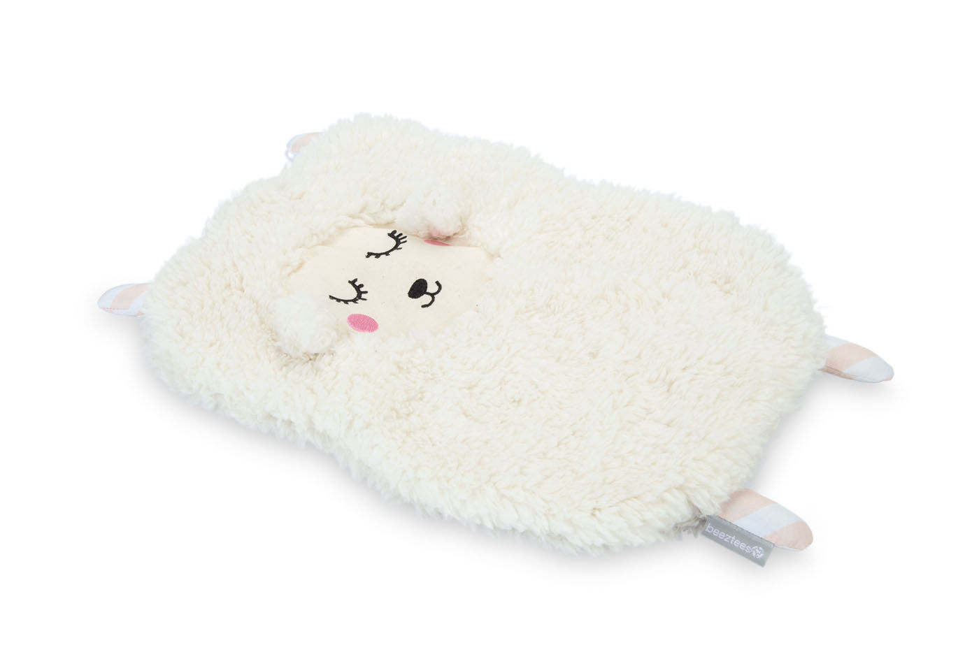 Beeztees Sjiepo Geurlap Knuffel - Puppyspeelgoed - wit - 40x23x5 cm