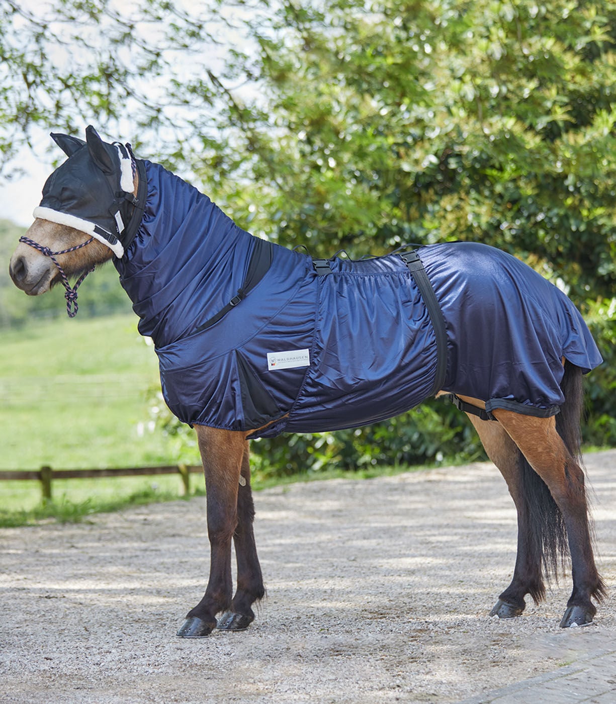 Waldhausen - Eczeemdeken - Paardendeken - Blauw - 165/215 Waldhausen - Eczeemdeken - Paardendeken - Blauw - 165/215