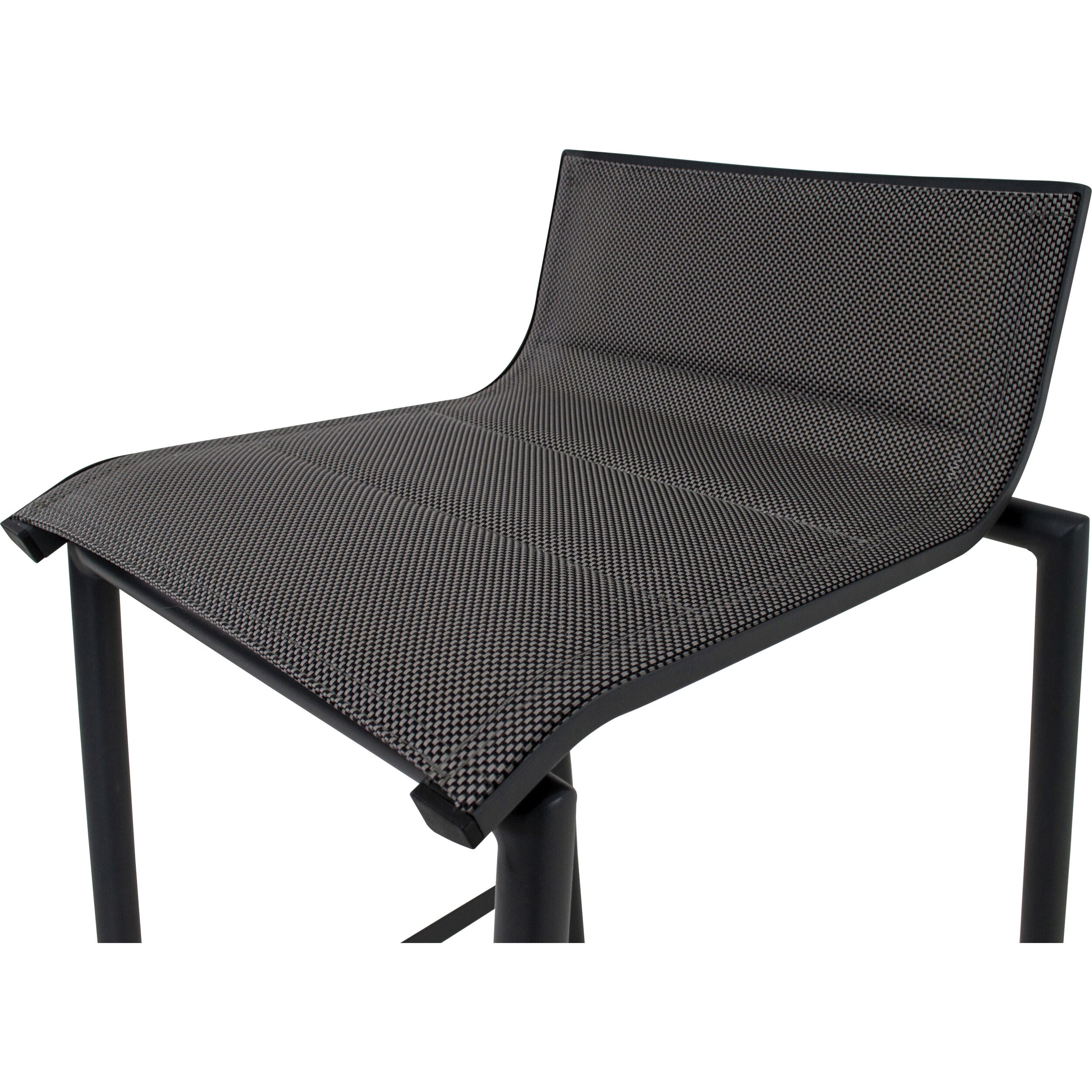 Lesli Living Milazzo - Barstoel - Antraciet - 89x54x52 cm